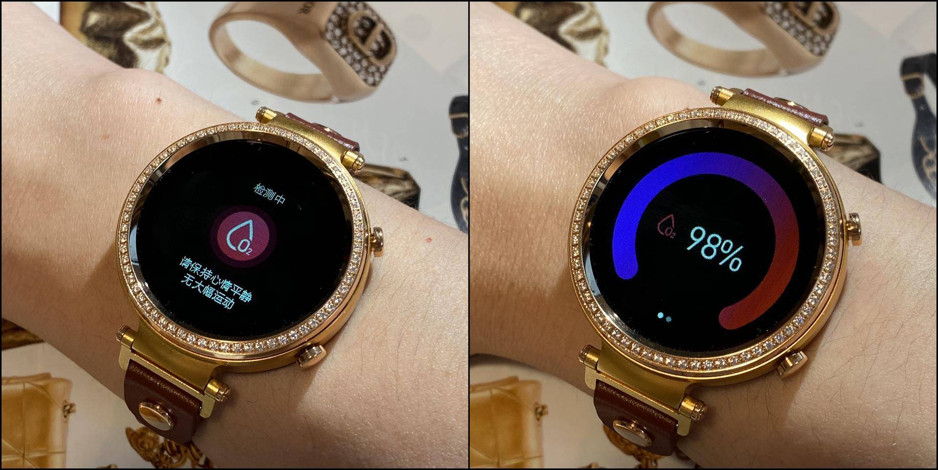 血氧饱和度监测在jeep watches app内,我们可以同步并查询手表的各项