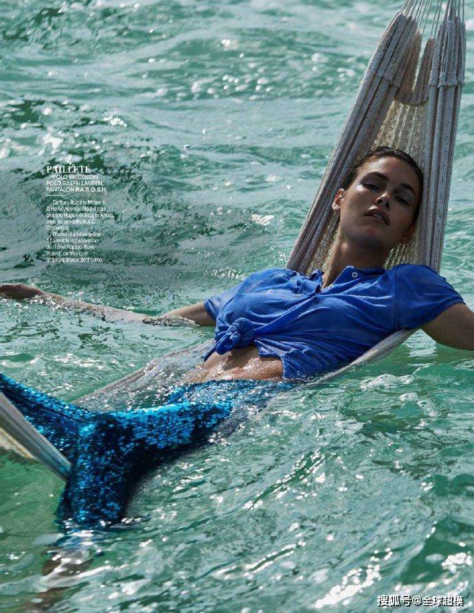 半裸出镜宛若美人鱼!美国95后嫩模moody,"大尺度"登封法版费加罗