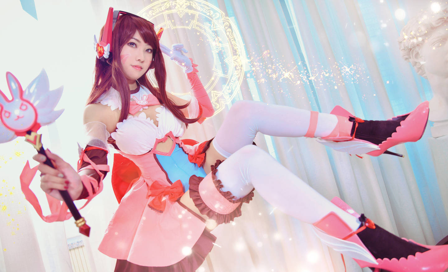 每日cos集锦大赏守望先锋小姐姐白色丝袜大长腿太诱人