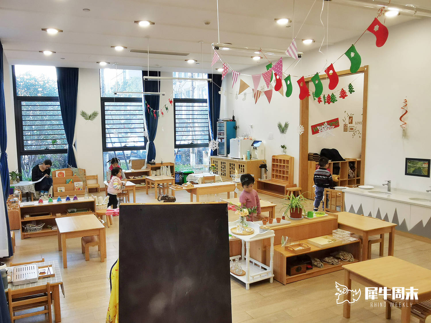 杭州初阳幼儿园,实探,一座蒙氏教育的博物馆,独有aim high教学课程