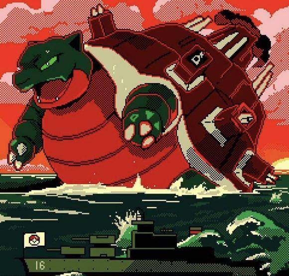 宝可梦:当宝可梦变成了像素风,我们的青春又回来了_水箭龟