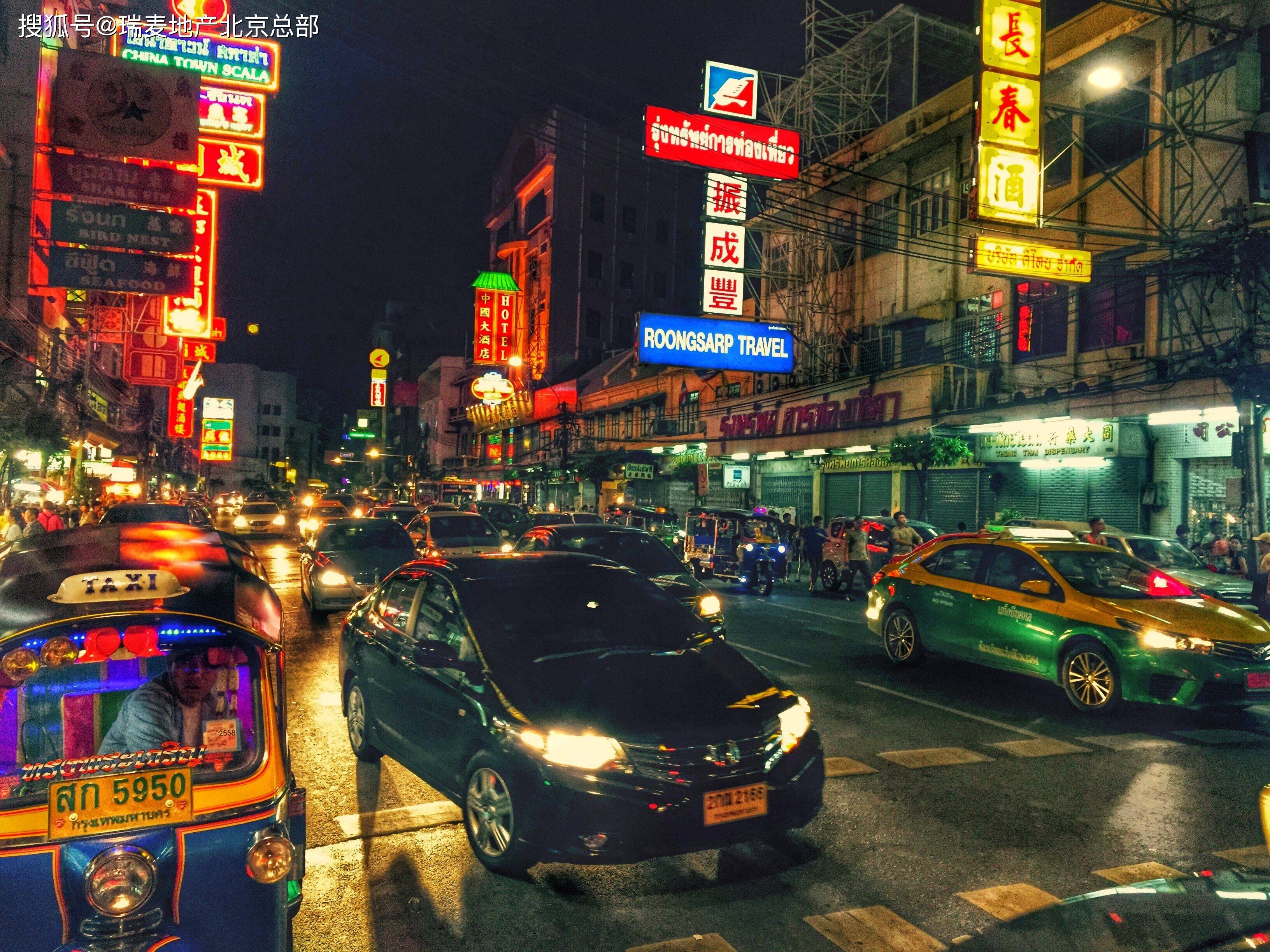 泰国街夜景图片