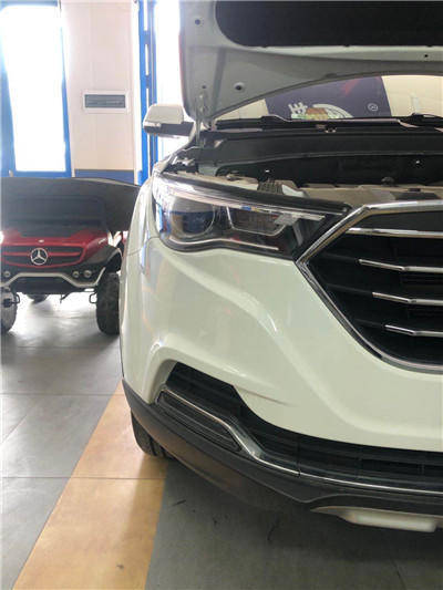 长春车灯奔腾x40升级dys led双光透镜案例