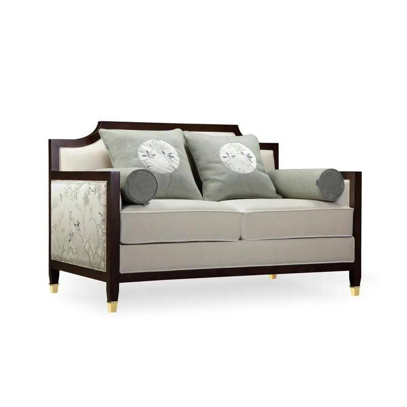 新中式轻奢布艺二人位沙发原价:24600元;清样价:2680元