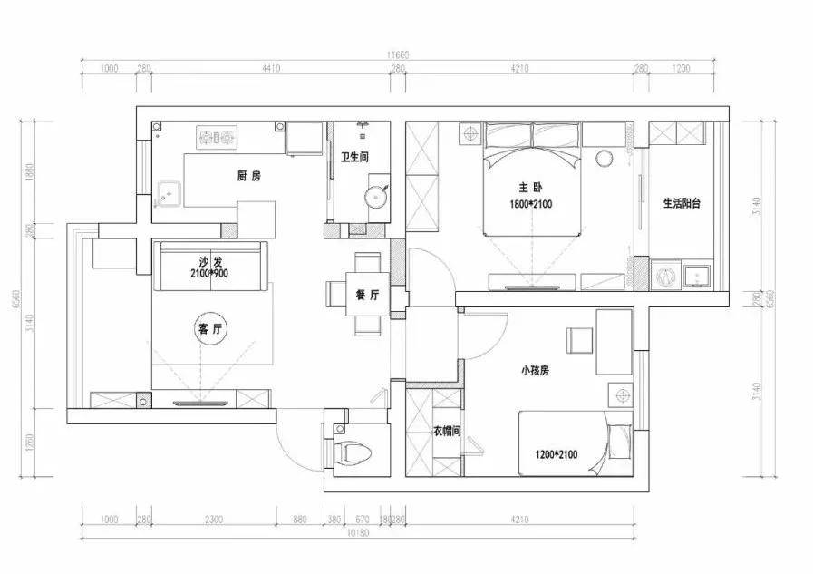 灰色系的布艺沙发集合灰绿色的墙面,在木色的茶几和木地板的衬托下