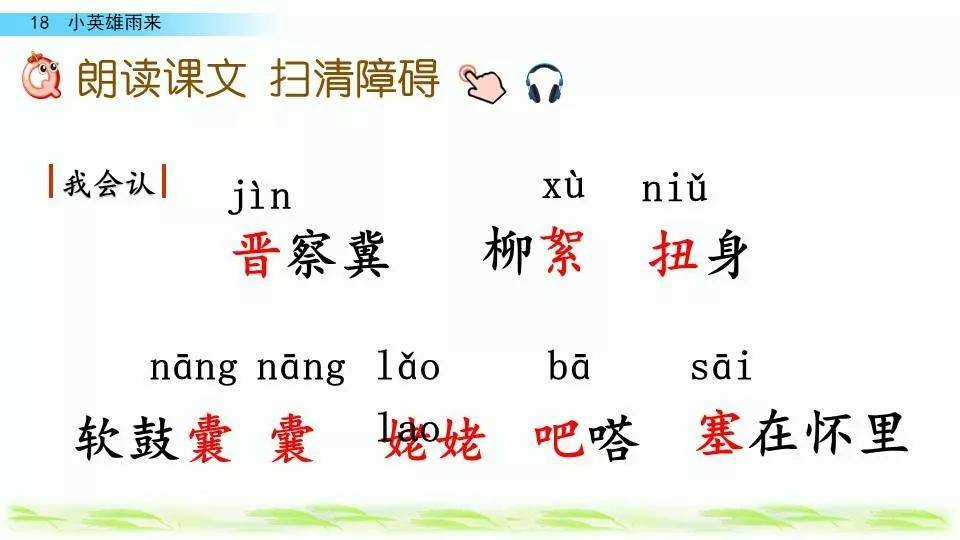 部编版四年级下册第18课小英雄雨来节选图文讲解