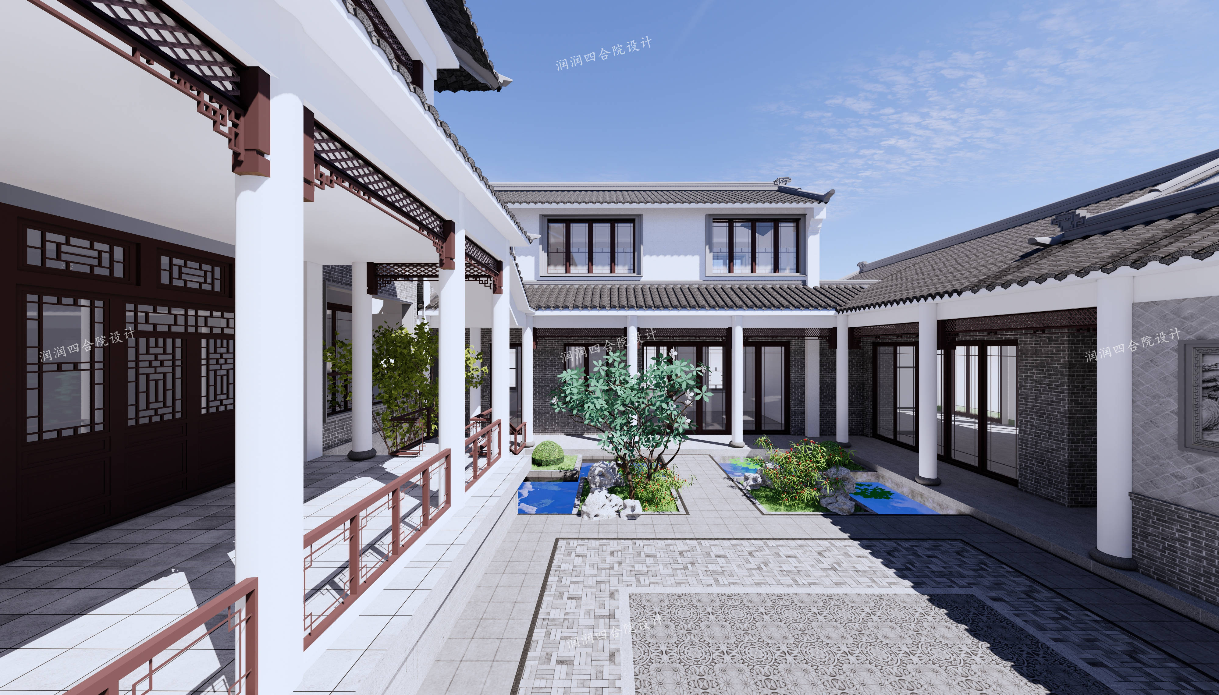 30x45北方两进四合院,公司接待与自住——润润四合院设计刘鹰作品