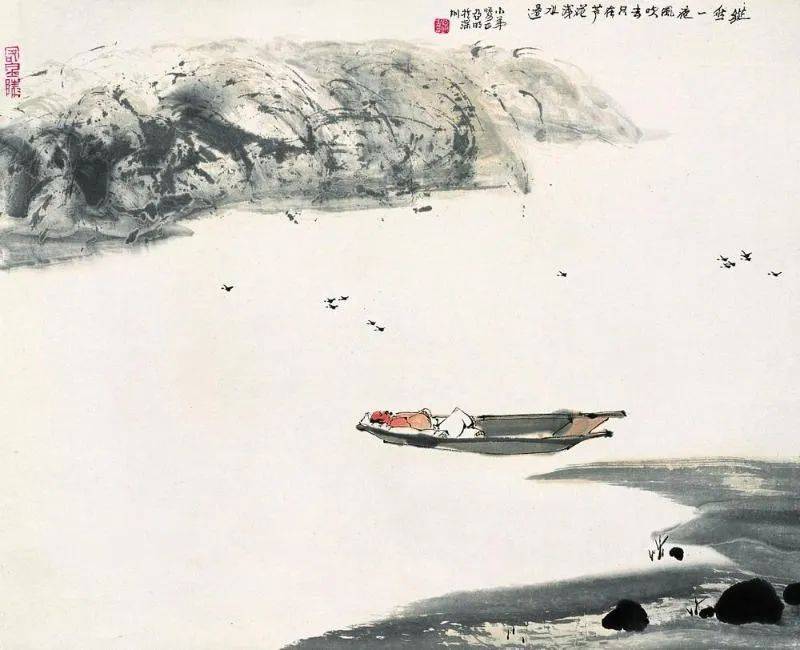 轻轻一小舟,荡出极美意境!