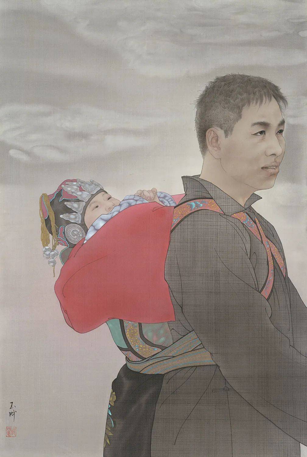 原创当代中国画经典工笔系列工无界那玉成