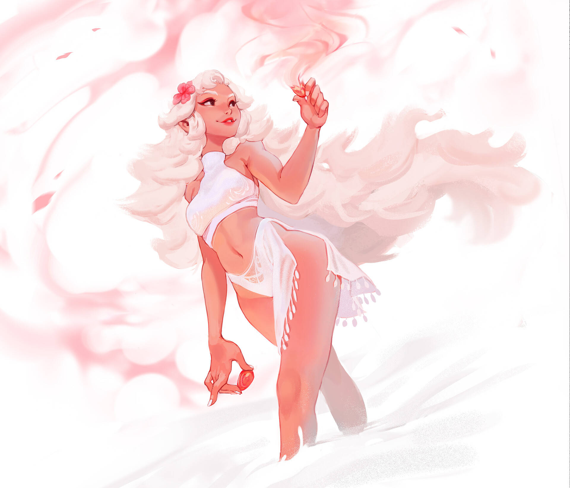 来一组小清新风格的人物动漫原画作品