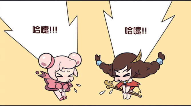 王者荣耀幽默漫画分享:打喷嚏可以改变画风!