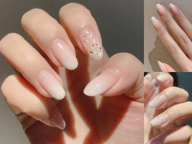 最适合夏天的几款白色法式渐变美甲,超仙超温柔