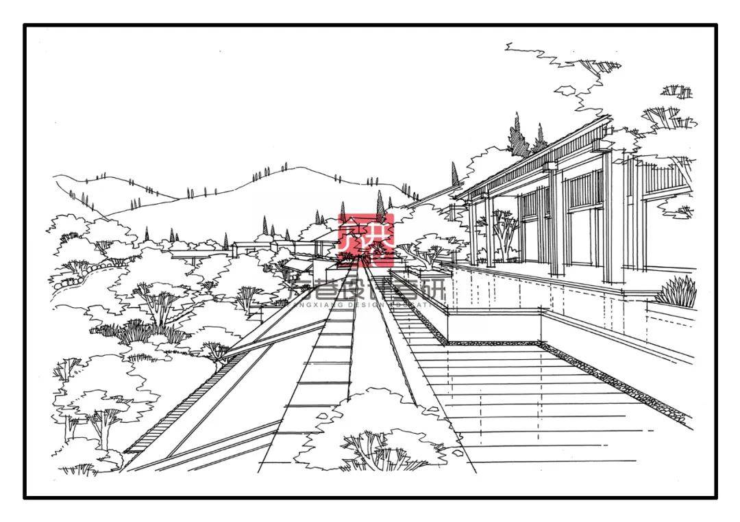 环艺空间手绘线稿表达 | 景观设计素材分享(二)