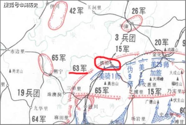 铁原阻击战示意图图片