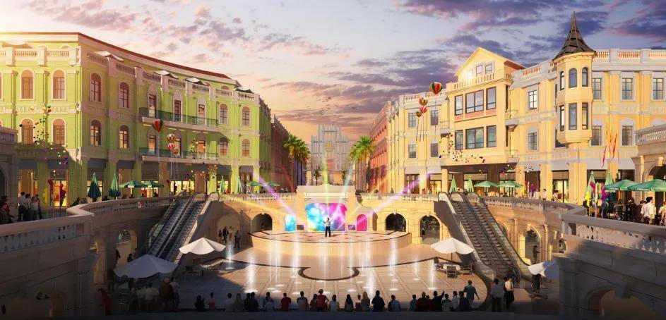 新濠演汇游览其中,仿佛已置身澳门还原澳门街区风貌规划设计澳门城12