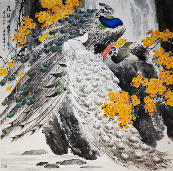 孔雀传神染画屏——孙建东的中国画创作