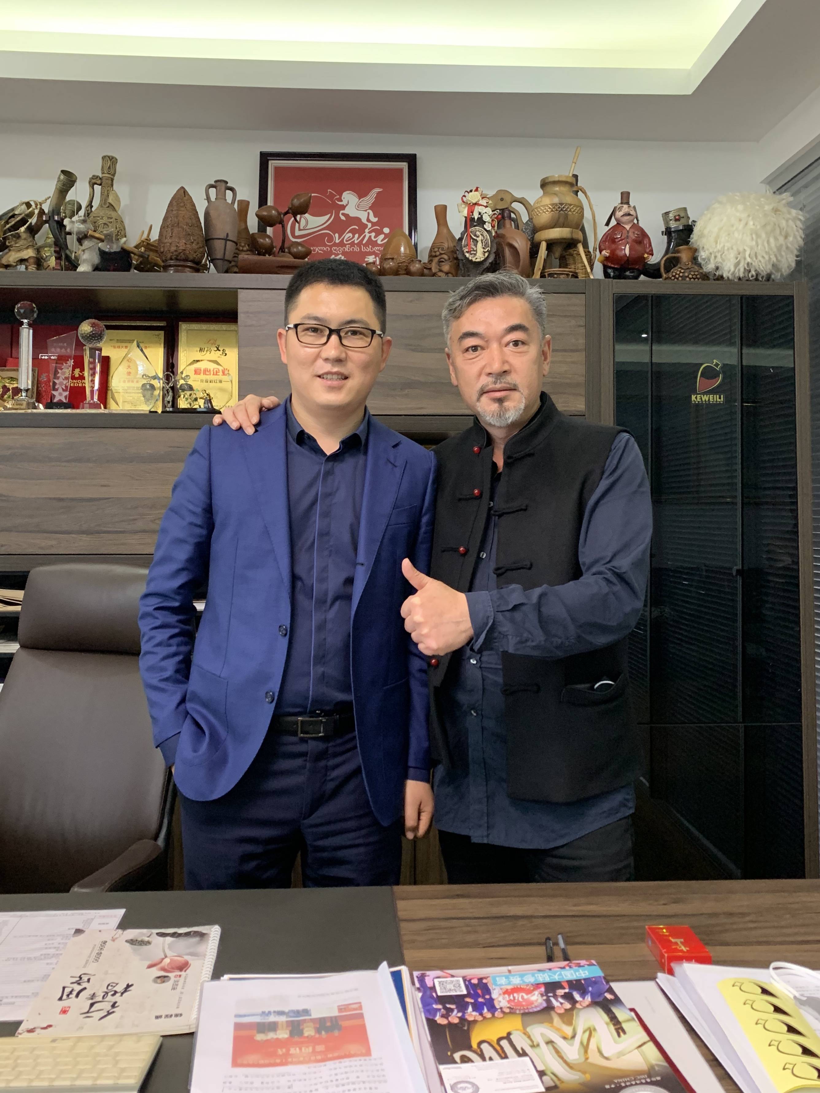 别卡速:著名明星大咖们莅临格鲁吉亚红酒博物馆参观考察指导