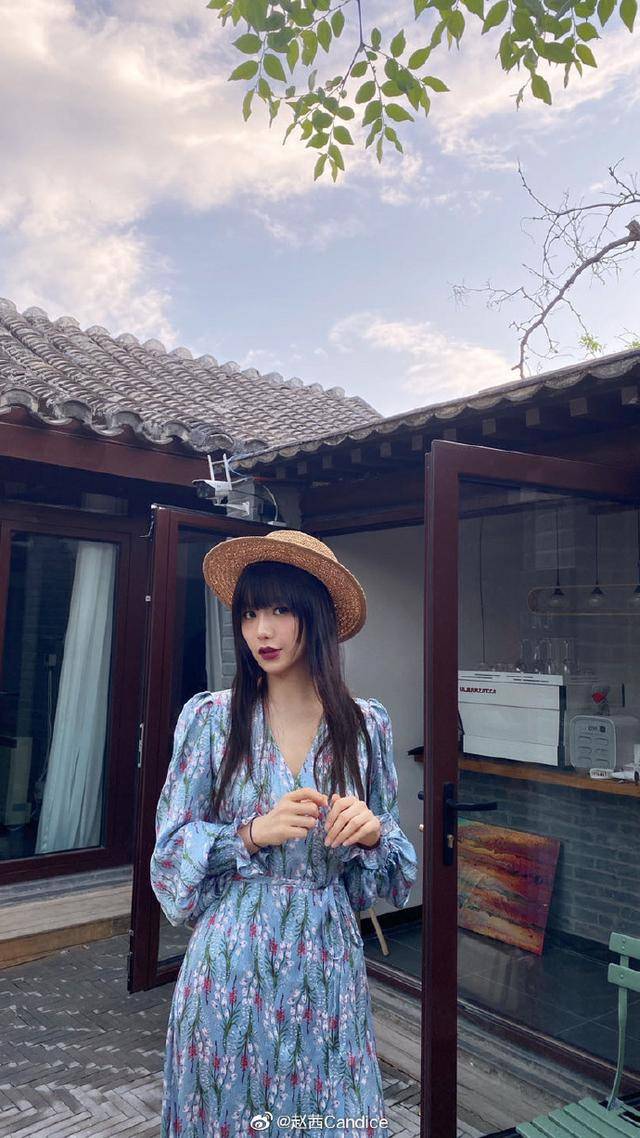 赵茜分享夏日写真 炎炎夏日里的一道风景线_文星光
