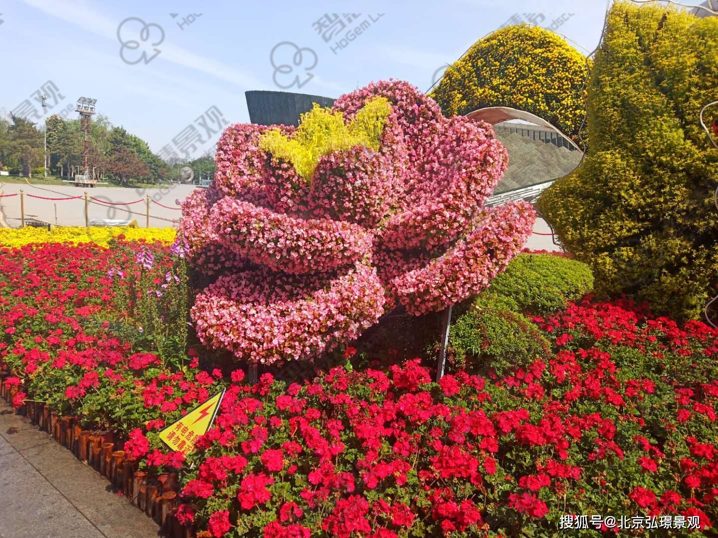 1/ 17 立体花坛"美丽邯郸"--邯郸市艺术中心 立体花坛"美丽邯郸"