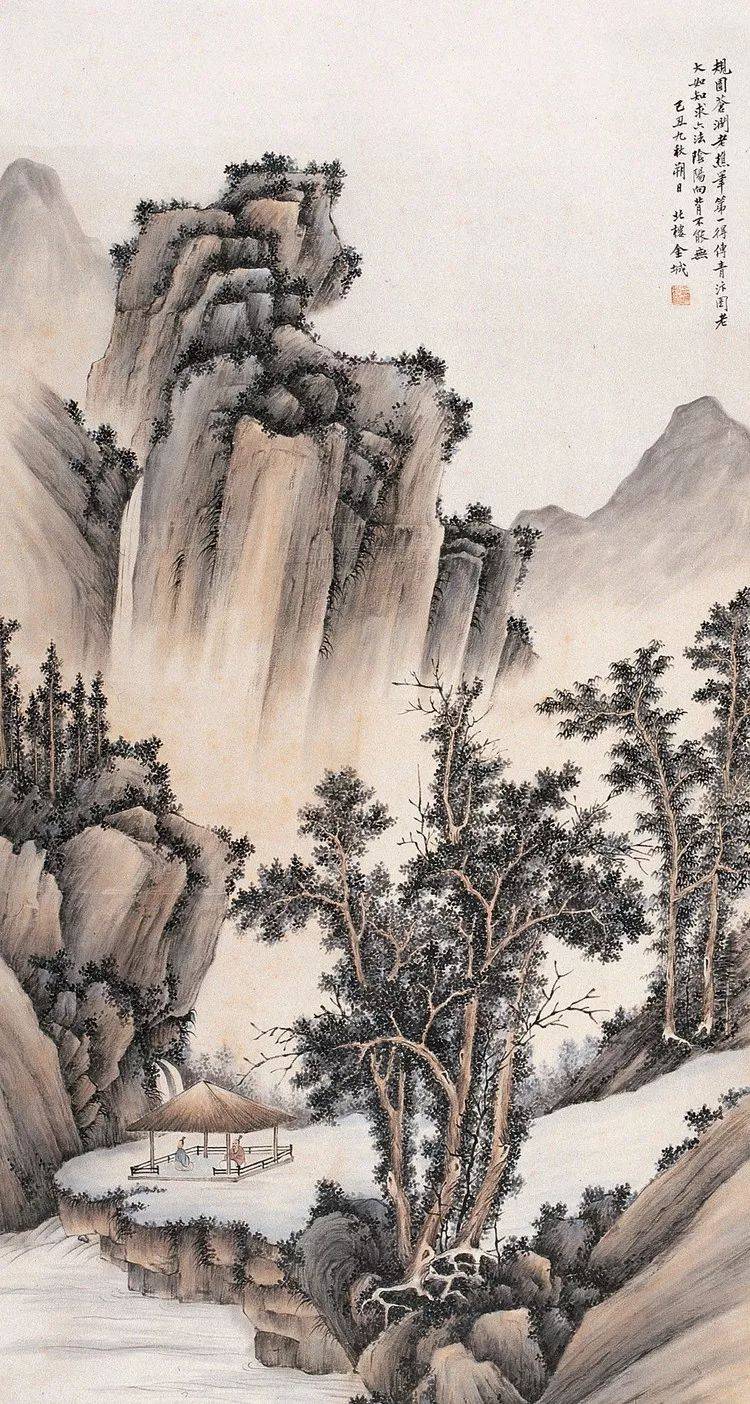 中国近代山水画家是谁图片