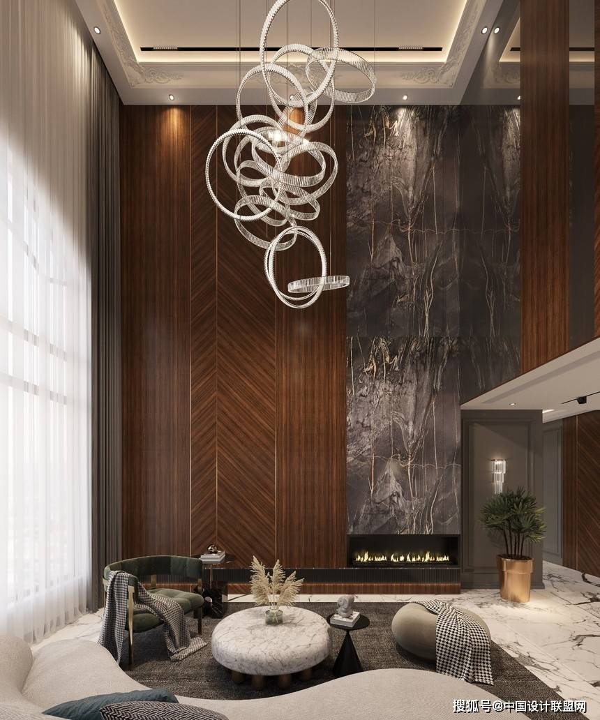 现代奢华风格黑金重奢质感空间邂逅艺术与空间之美