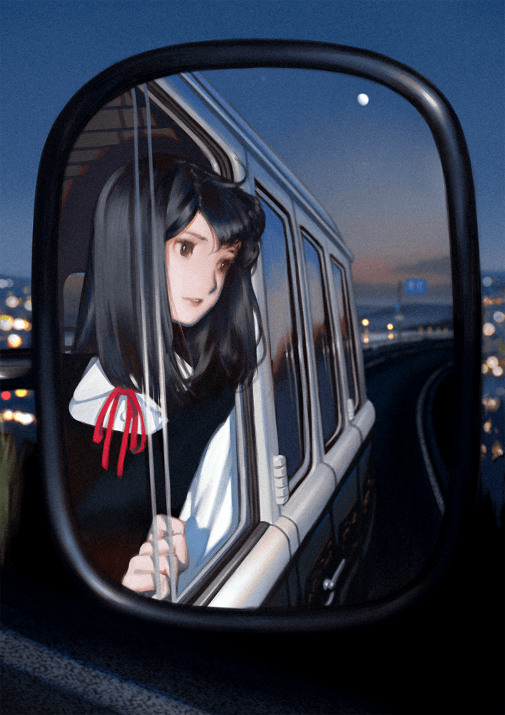 p站美图推荐——车窗特辑