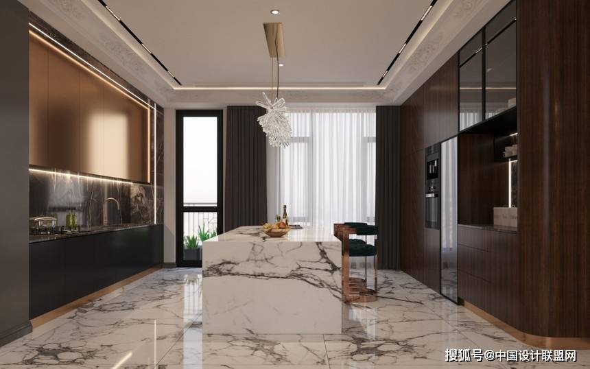 现代奢华风格,黑金重奢质感空间,邂逅艺术与空间之美!