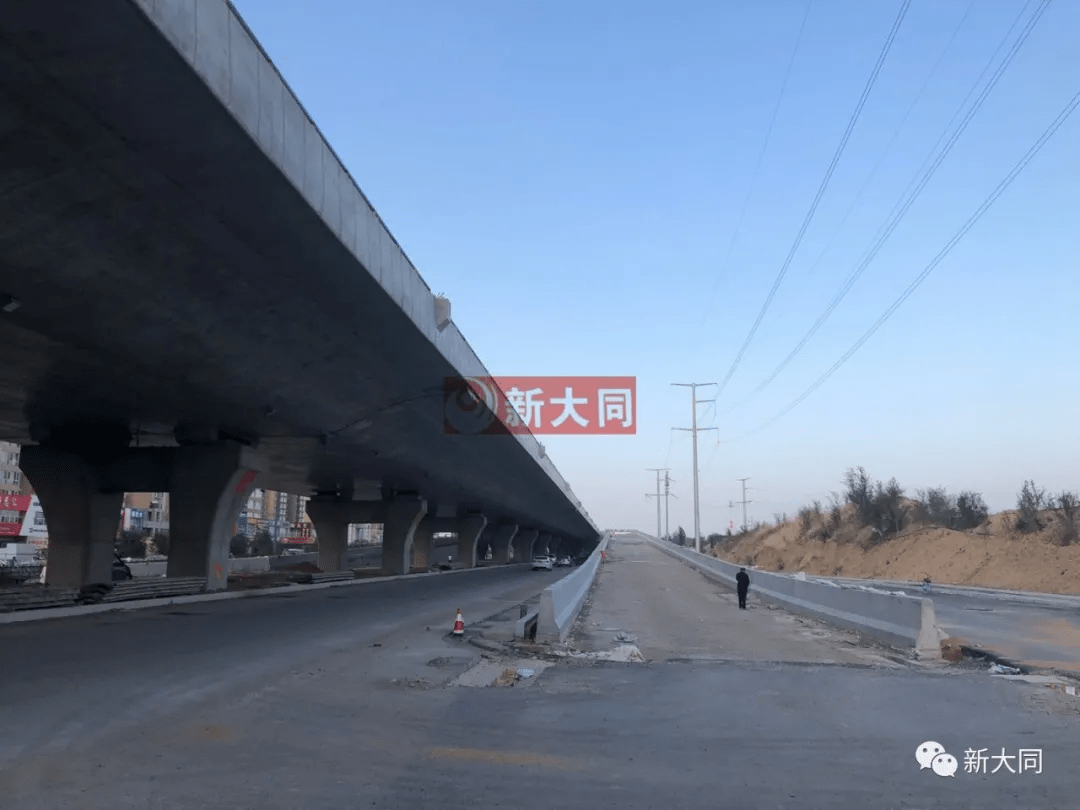 同煤快线大同南站-南环西路全面铺油 8月通车!