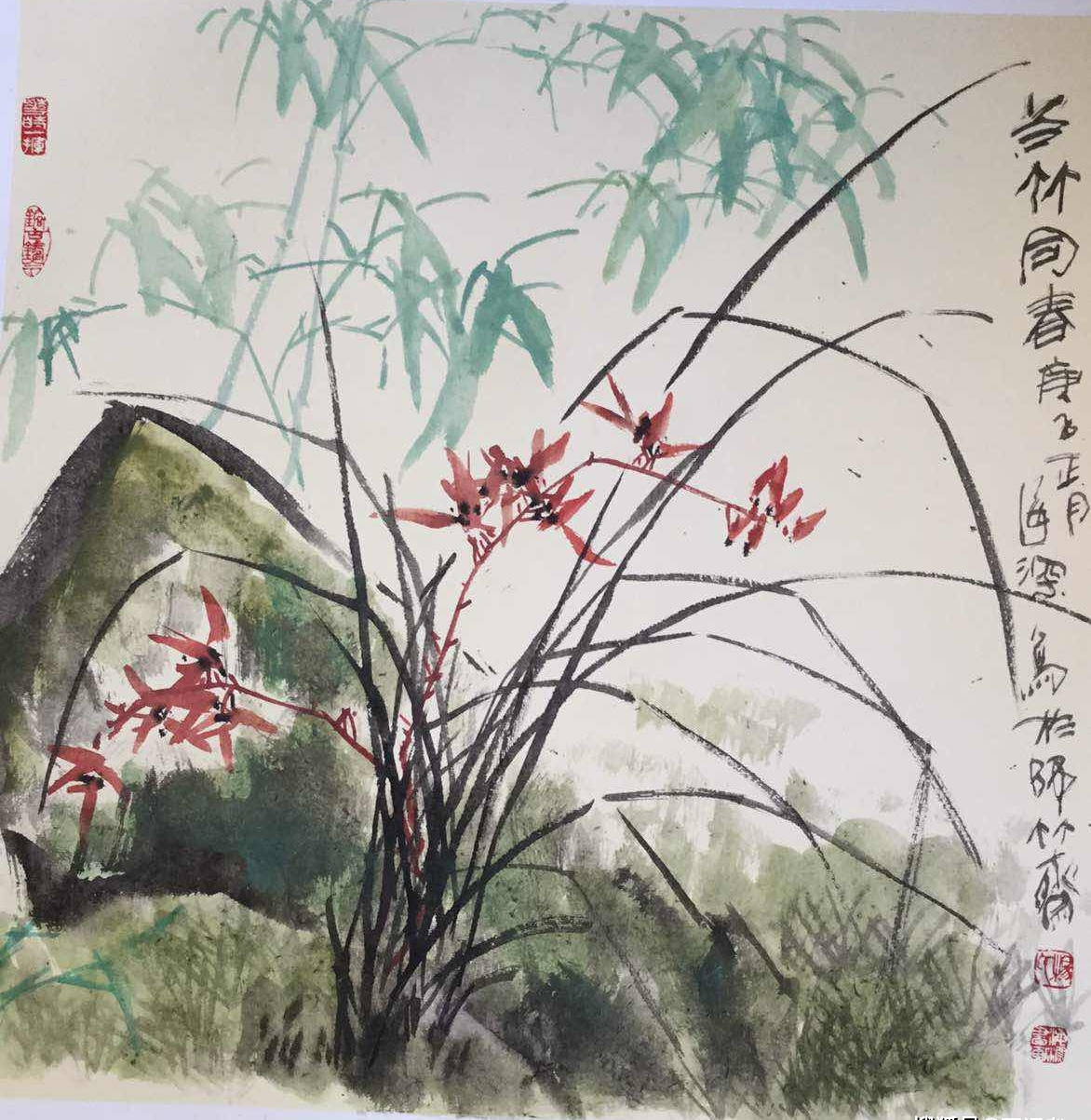 毕业于首都师范大学美术系国画专业.师从著名花鸟画家戴林.