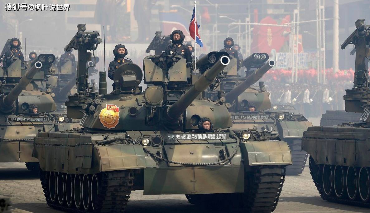 朝鲜自己改造的新型主战坦克