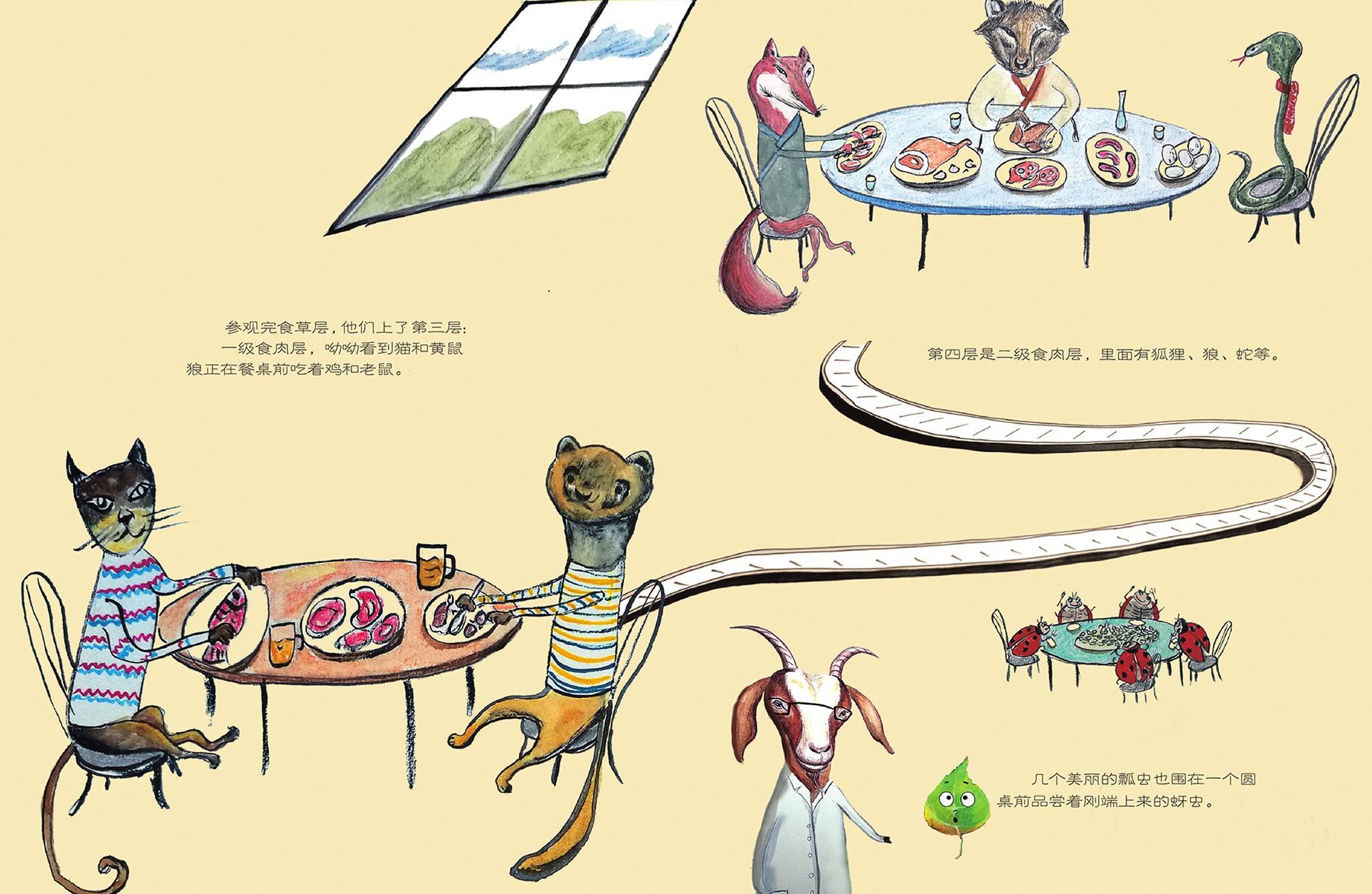 儿童绘本故事推荐《进入食物链金字塔》