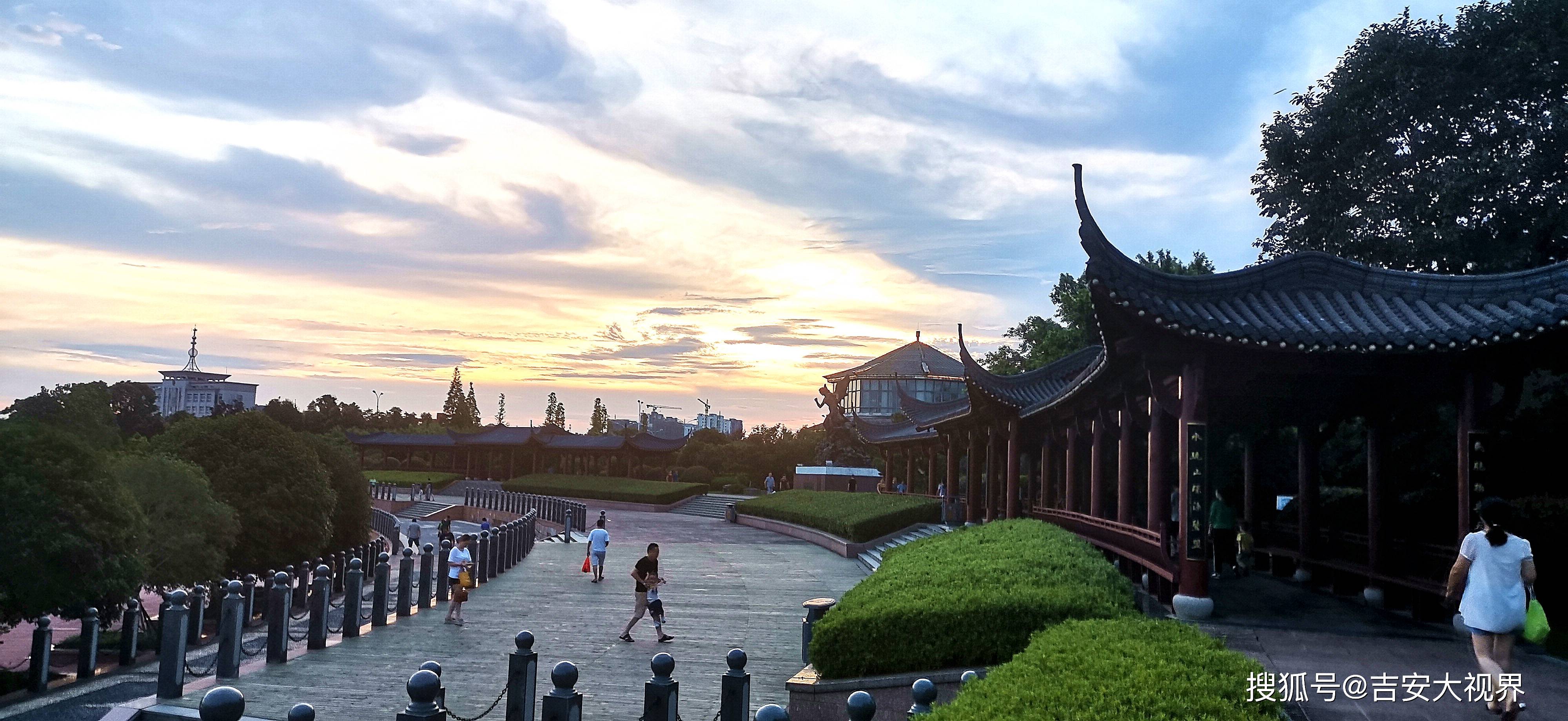 吉安视觉:夕阳下的庐陵文化生态园-搜狐大视野-搜狐新闻