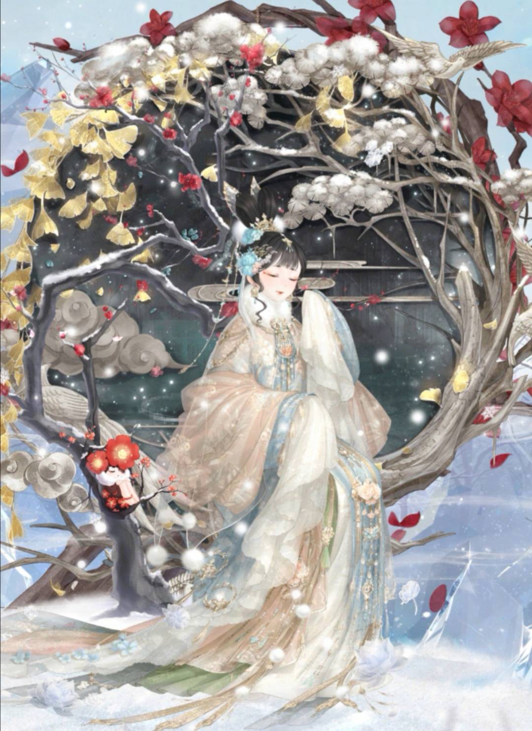 奇迹暖暖云端套的神搭配,这4个超美,似掌管四季的仙女下凡
