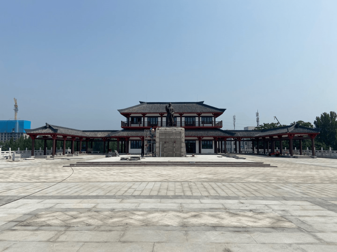 兖州大禹像最新位兖州大禹像最新位置来啦!大禹治水终于靠近水了!