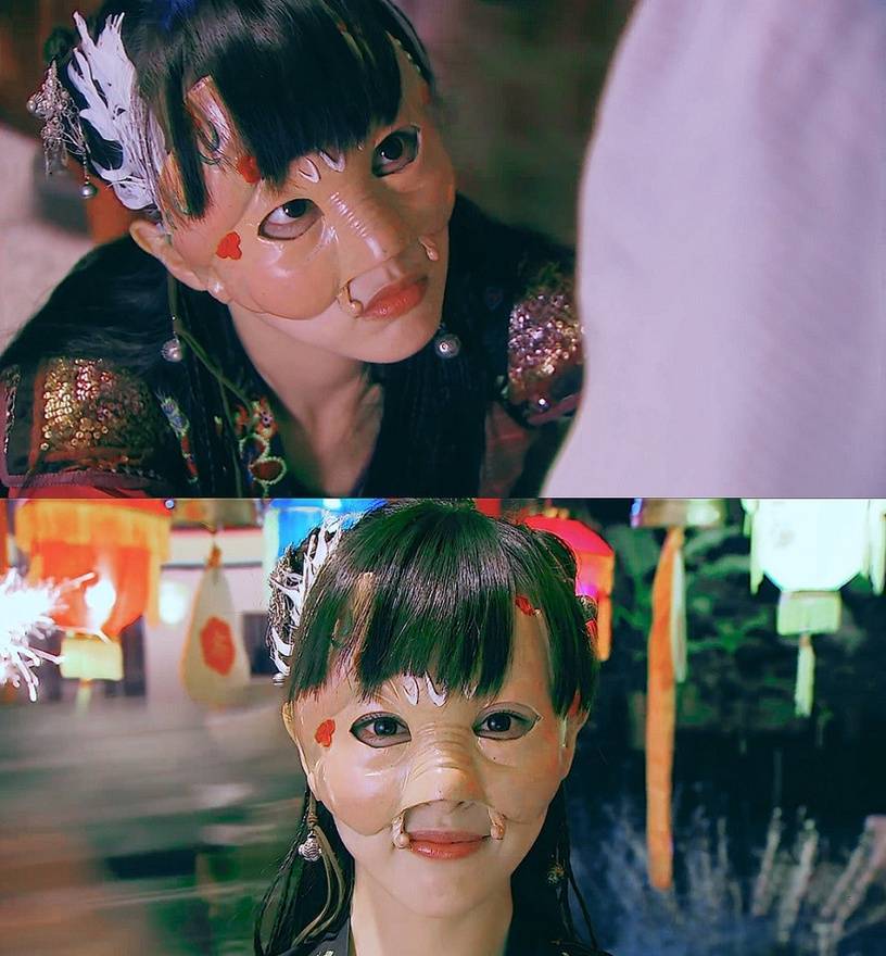 图片来源:微博《仙剑奇侠传三》紫萱这个面具杀也是经典,每次都会被