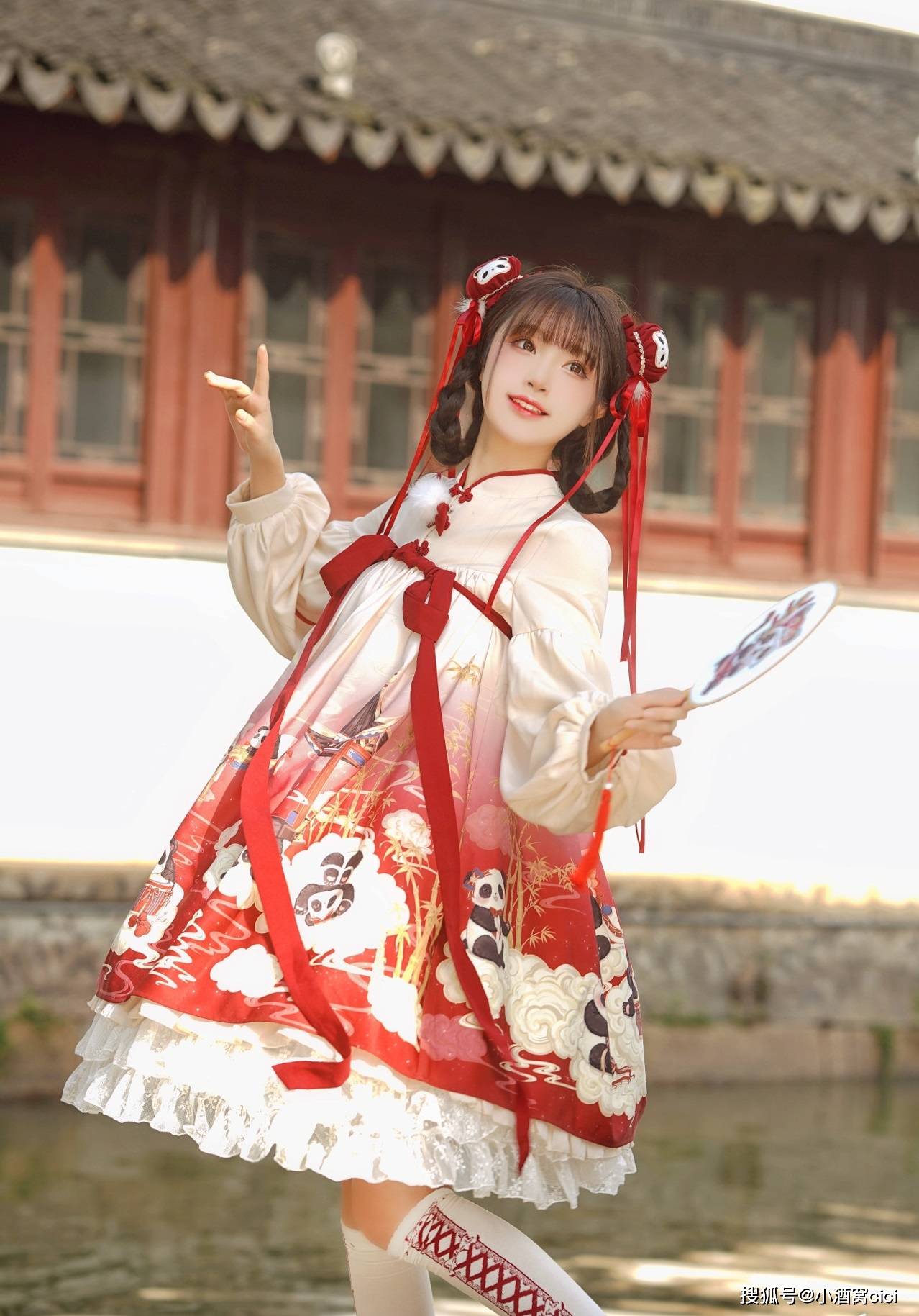 中华风lolita女孩-把胖达穿在身上吧!