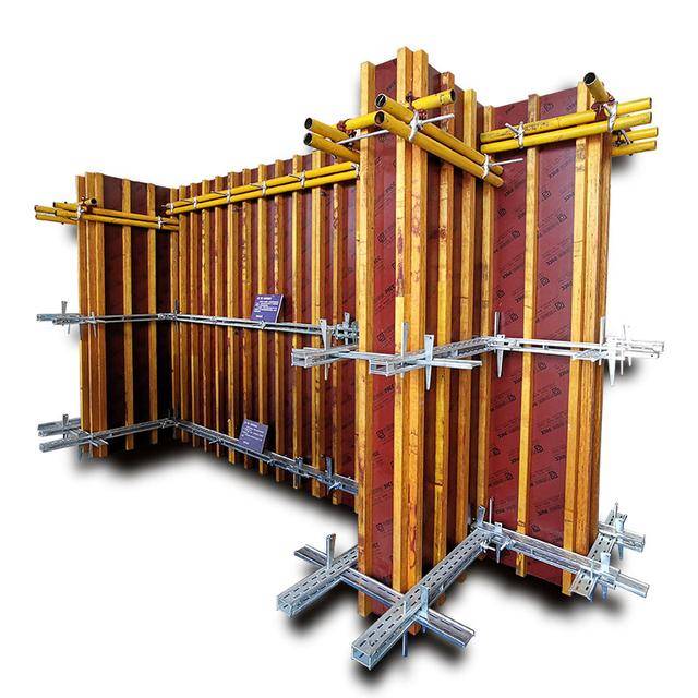 新型钢背楞支撑体系,实现墙体一次浇筑成型