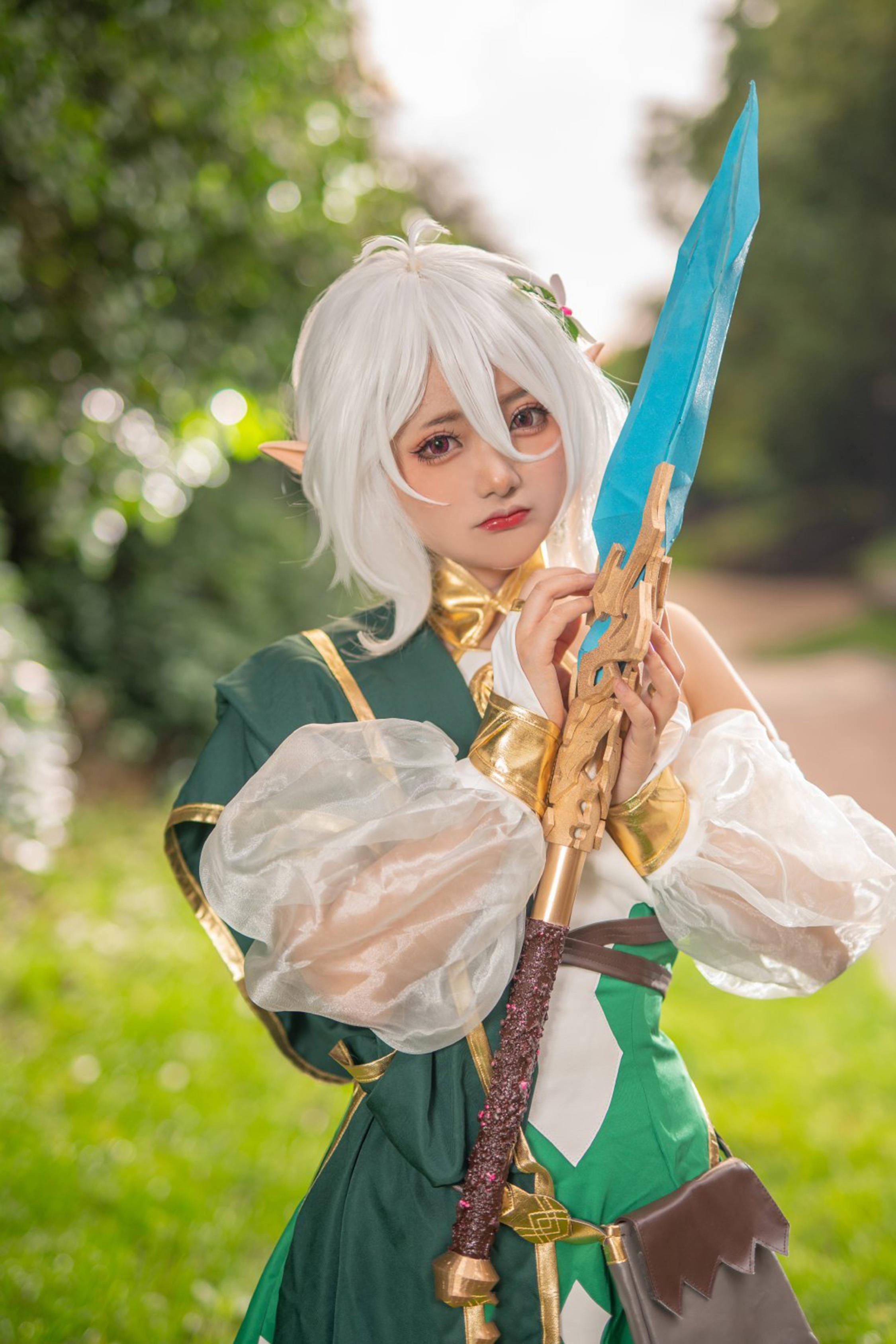 公主连结可可萝神级还原,白发的小只萝莉,连呆毛都一模一样