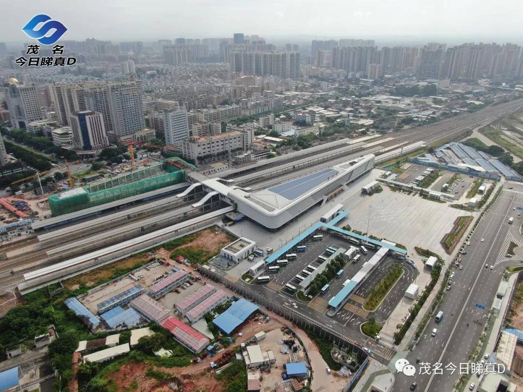 茂名站北广场开始招标,即将开工,明年建成,北站房最新航拍!