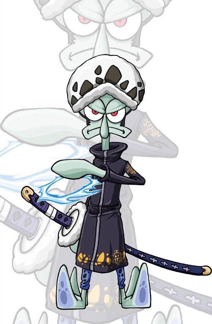 原创动漫联动草帽团全员化身美少女战士王下七武海邂逅海绵宝宝