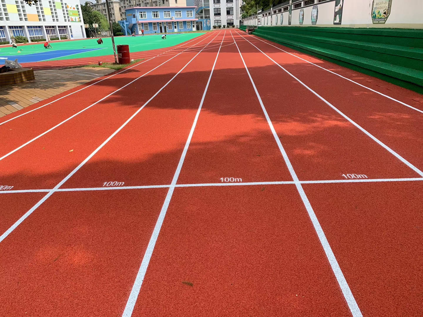 江苏启东定海小学塑胶跑道