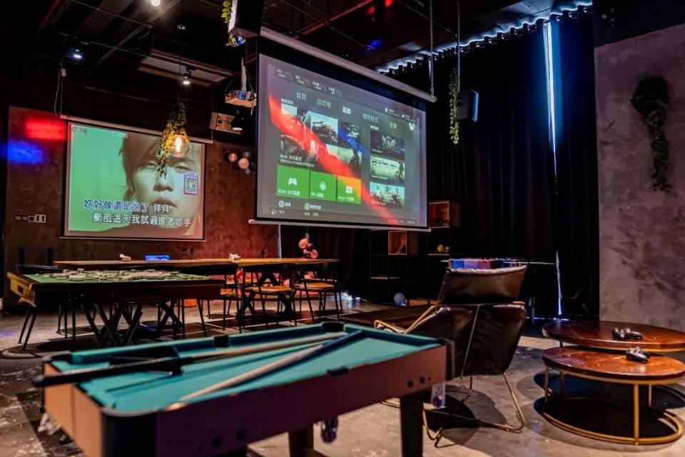 占地500㎡轰趴馆ktv街机私人影院棋牌桌游嗨翻1整天