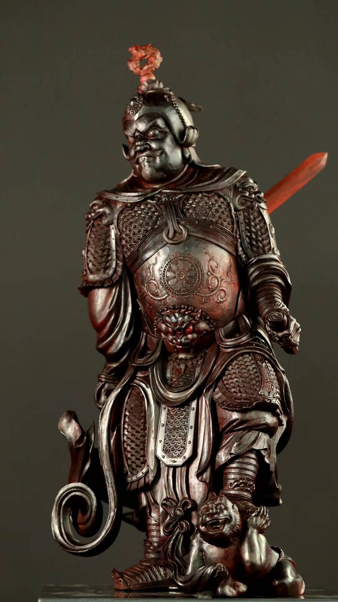 增长天王小叶紫檀名家手作