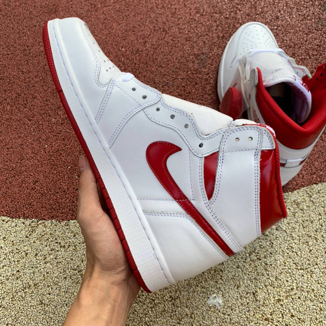 aj1元年白红 air jordan 1 og high"metallic red"篮球鞋 555088-103