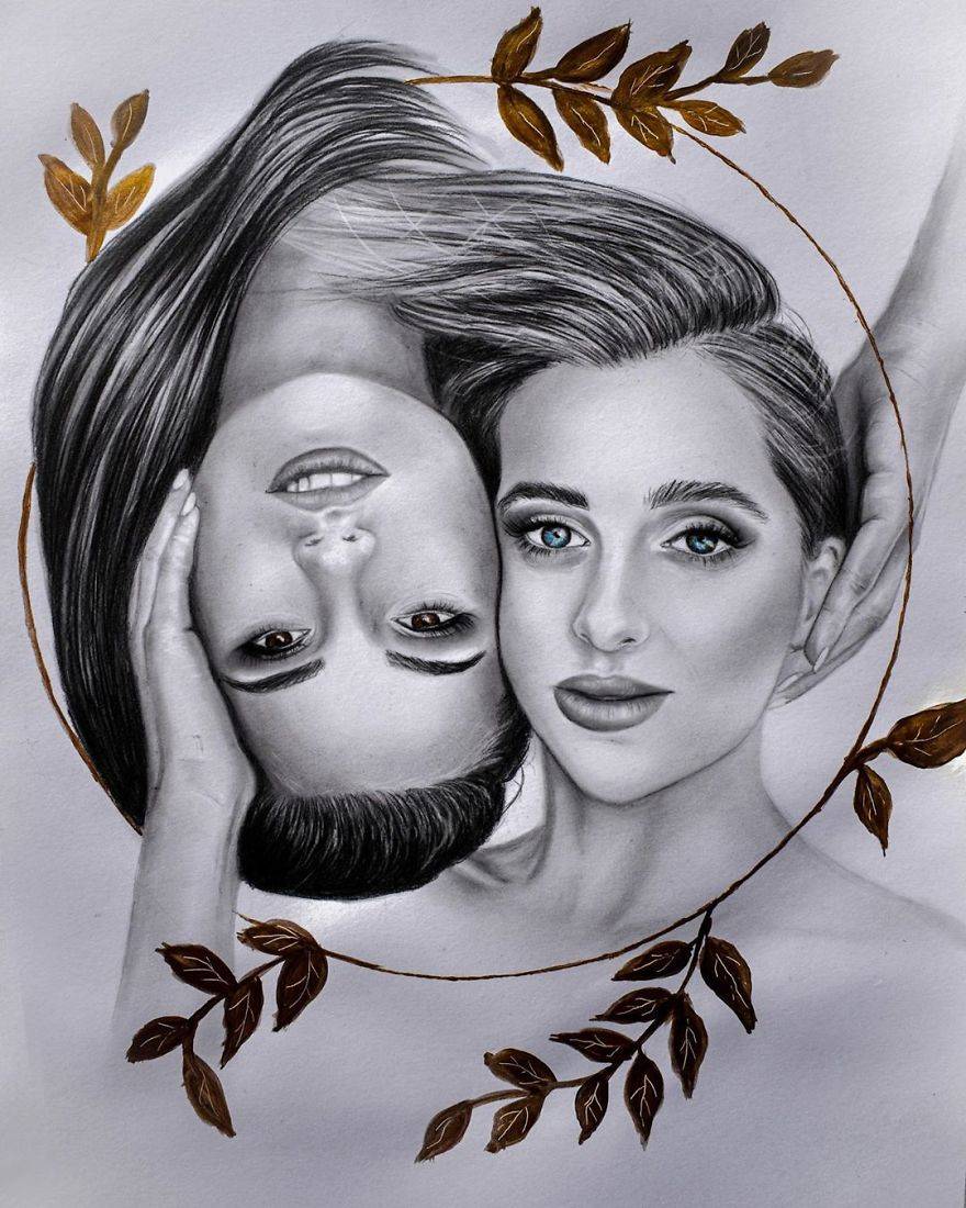 匈牙利艺术家nikoletth的超现实主义肖像画