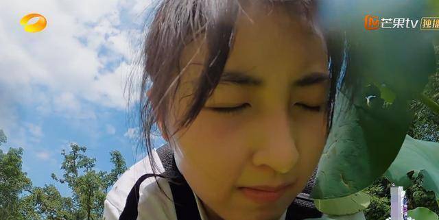 原创张子枫领口太低弯腰挖藕一瞬被截图看清后男粉太小了