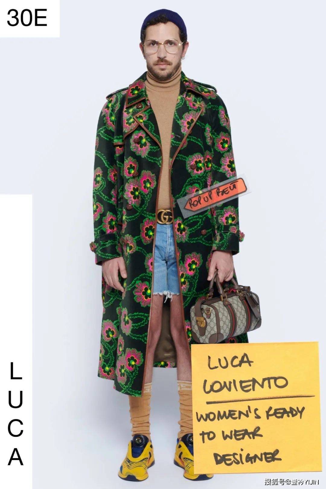 gucci 2021resort | 打破常規時裝週發佈的便利貼女孩_michele