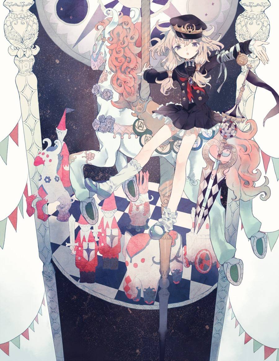 日系魔幻风人物插画,作品非常赋予吸引力,画的小人可爱到不行_画风