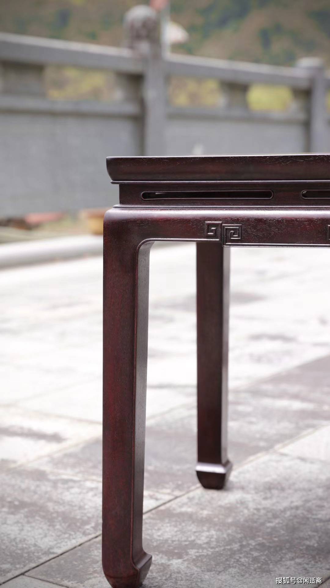 中式休闲桌,华胥八仙桌,血檀家具_装饰