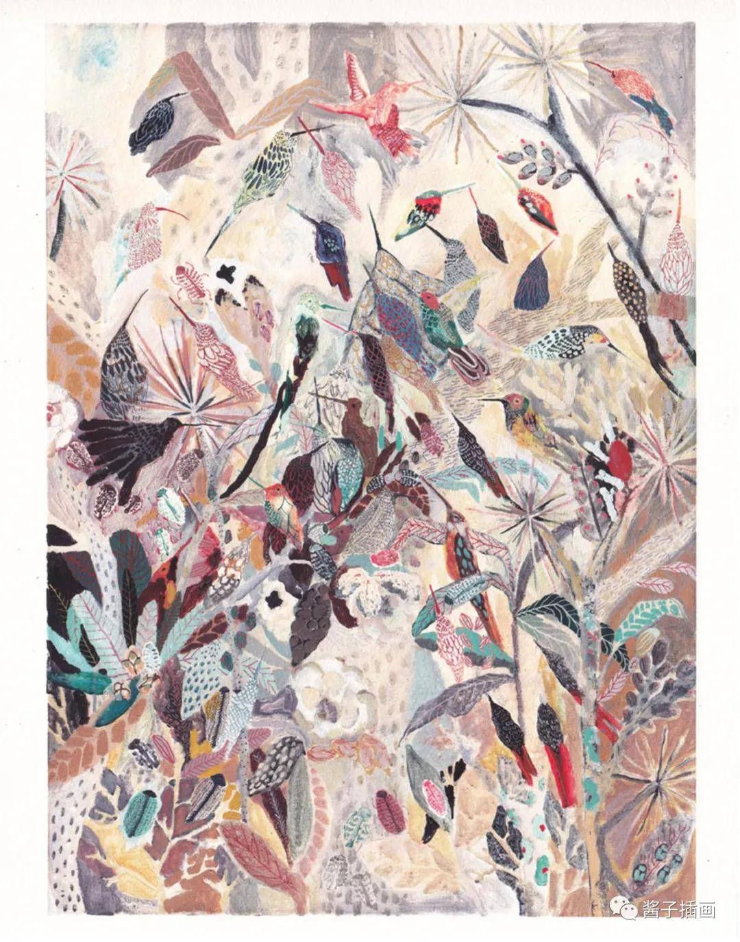 【插画】michelle morin:精美繁复的自然元素图案设计